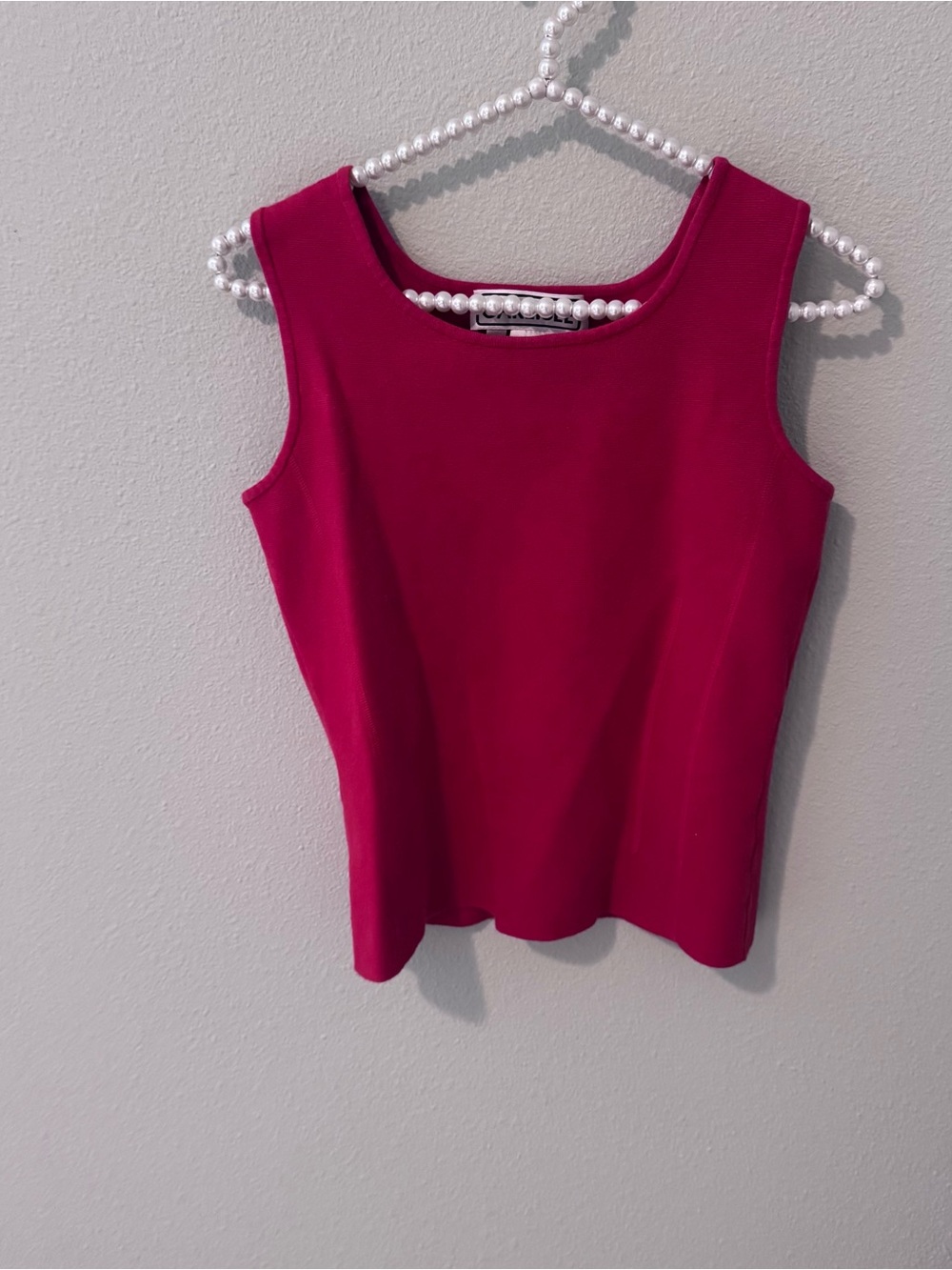 VINTAGE Carlisle Red Scoop Neck Tank